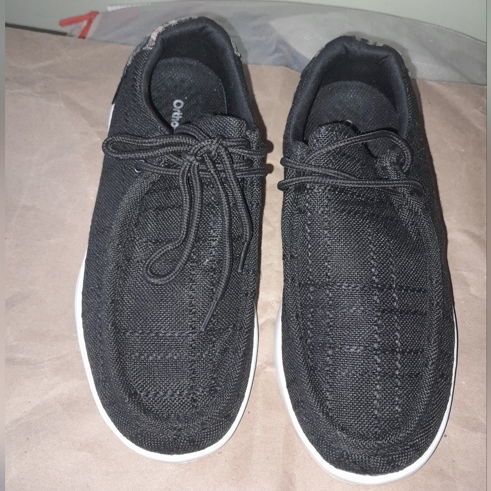 Orthocomfoot Men's Black Sneakers
